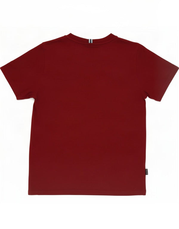 Ted Baker Boys Graphic T-Shirt Top 9-10 ετών Βουργουνδί βαμβάκι