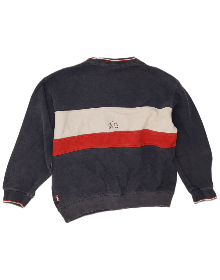 Ανδρικό γραφικό φούτερ Ellesse Italia Jumper Medium Navy Blue Colourblock