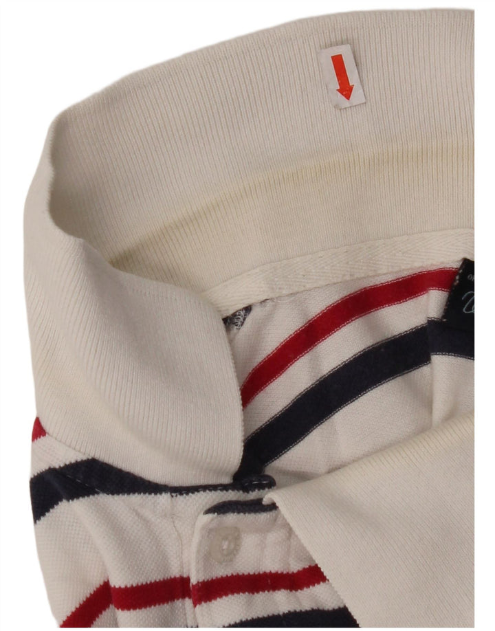 Ανδρικό πουκάμισο πόλο WRANGLER 2XL Λευκό ριγέ βαμβακερό