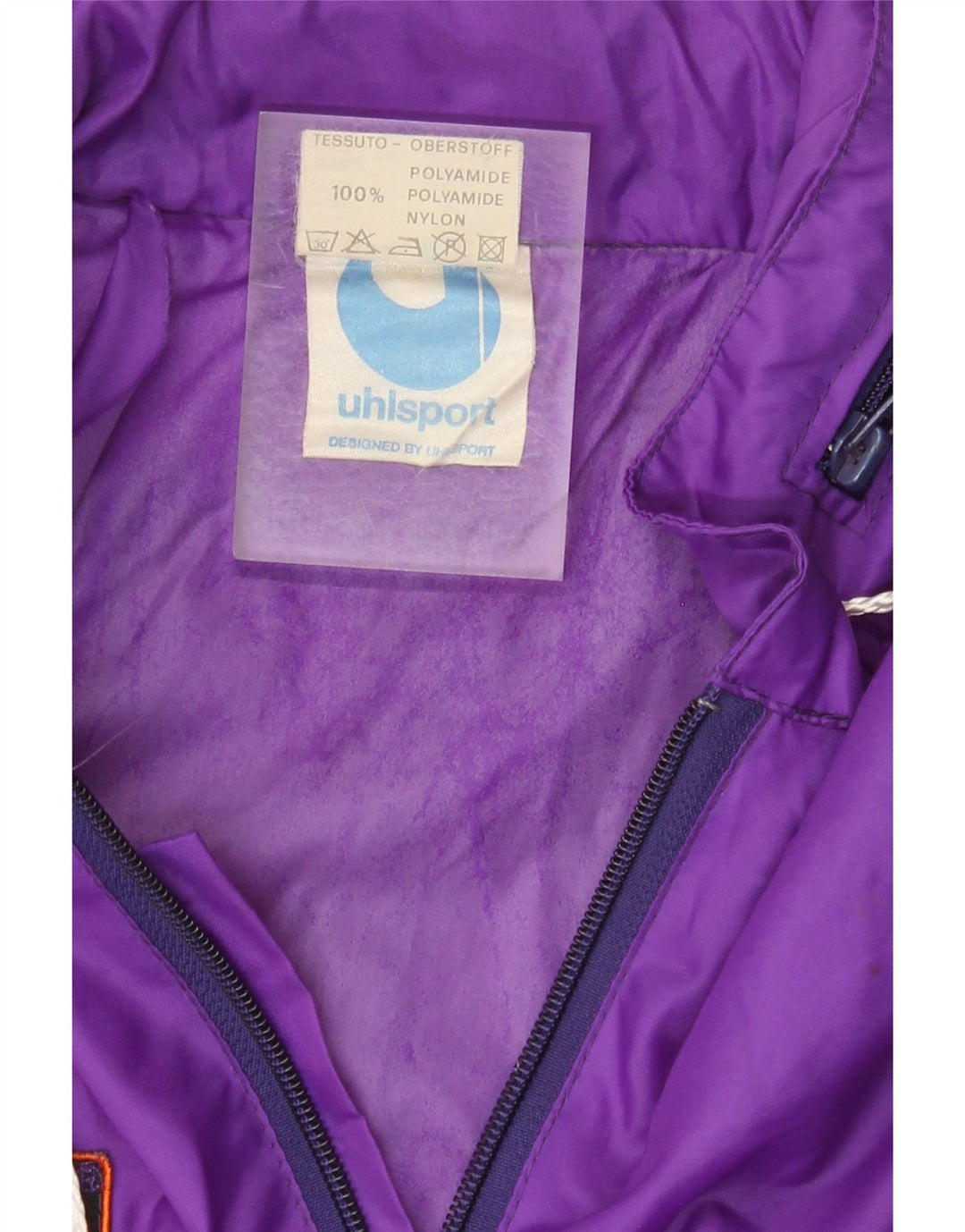 Ανδρικό γραφικό μπουφάν βροχής Uhlsport UK 40 Large Purple Colorblock Polyamide