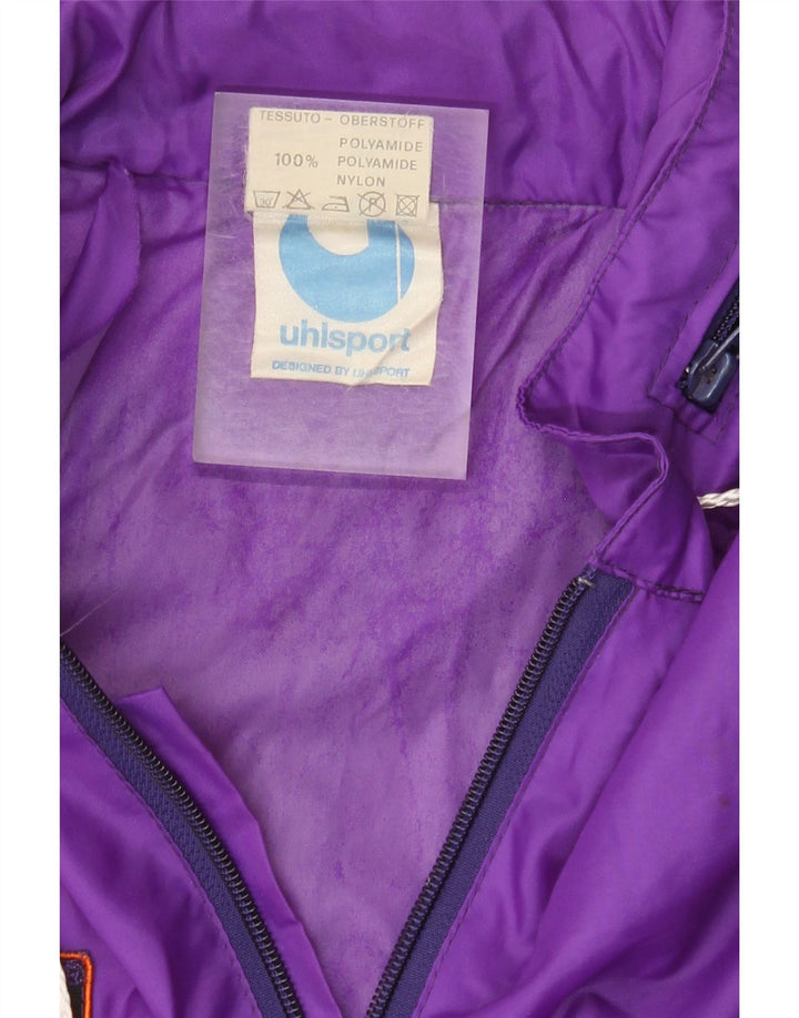 Ανδρικό γραφικό μπουφάν βροχής Uhlsport UK 40 Large Purple Colorblock Polyamide
