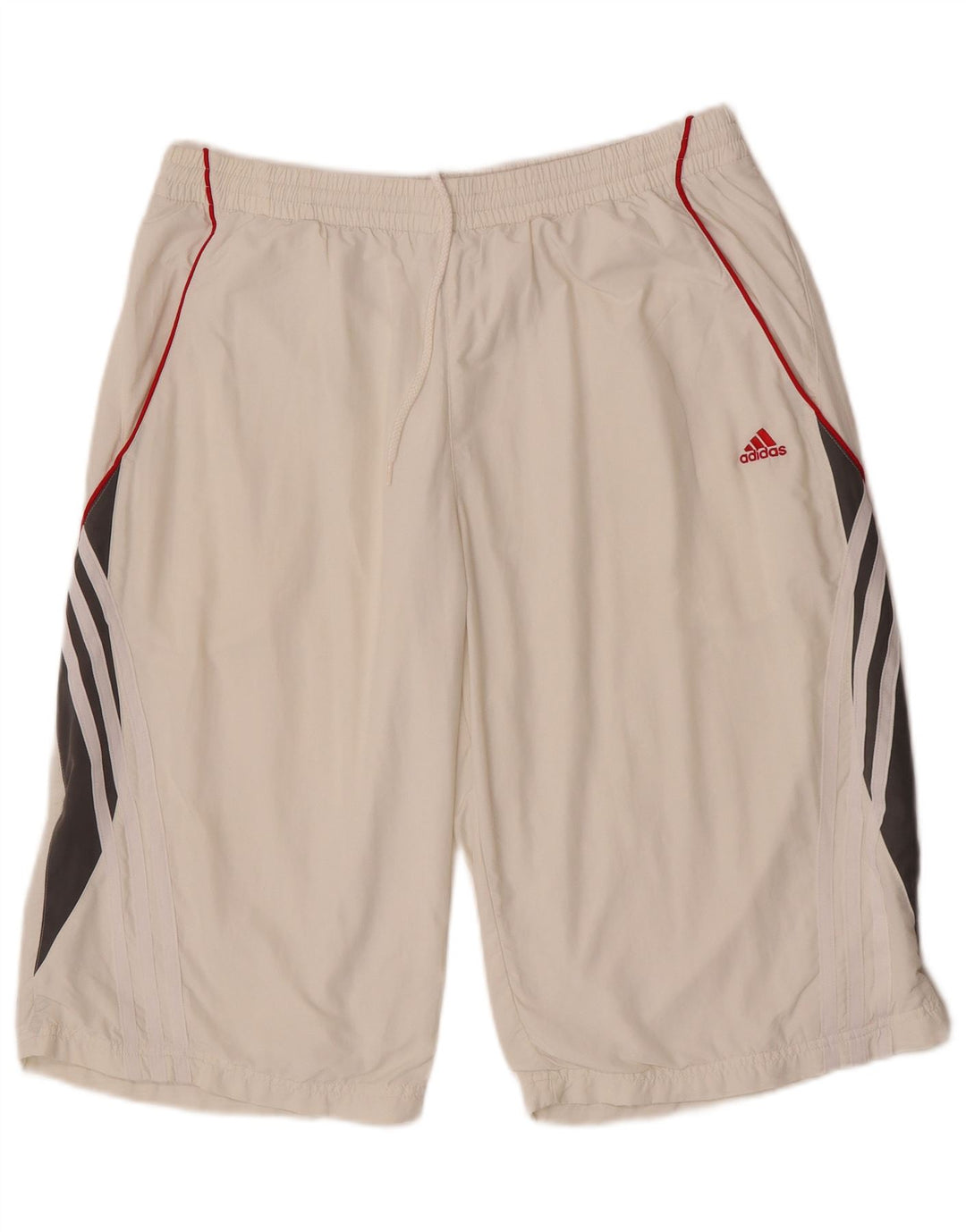 Ανδρικό σορτς Adidas Climalite με μεγάλο λευκό χρώμα πολυεστέρα