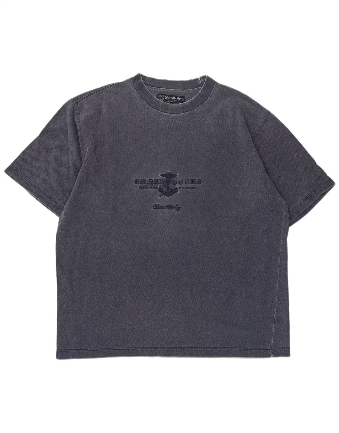 Peter Hadley Ανδρικό γραφικό T-Shirt Top XL Navy Blue Cotton