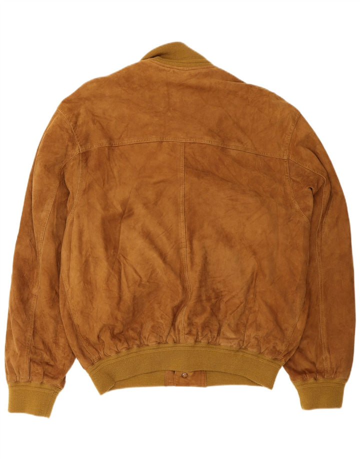 Vintage Ανδρικό Suede Jacket UK 40 Large Brown Δερμάτινο
