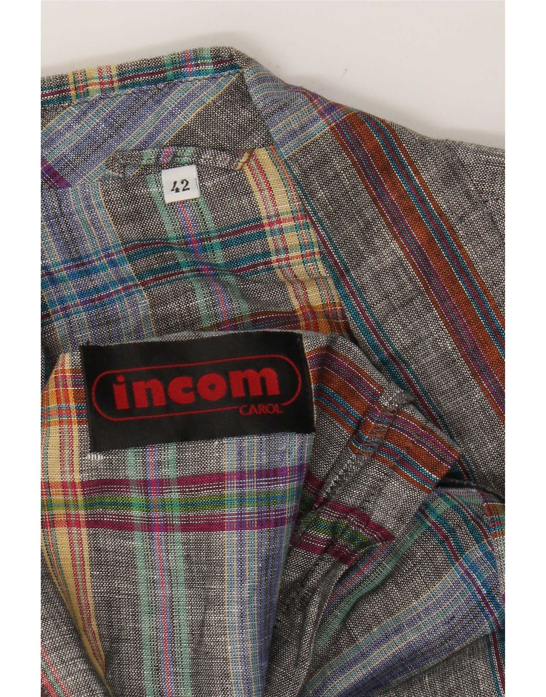 Incom Γυναικείο Longline Διπλό Μπουφάν Μπλέιζερ IT 42 Μεσαίο Γκρι Καρό