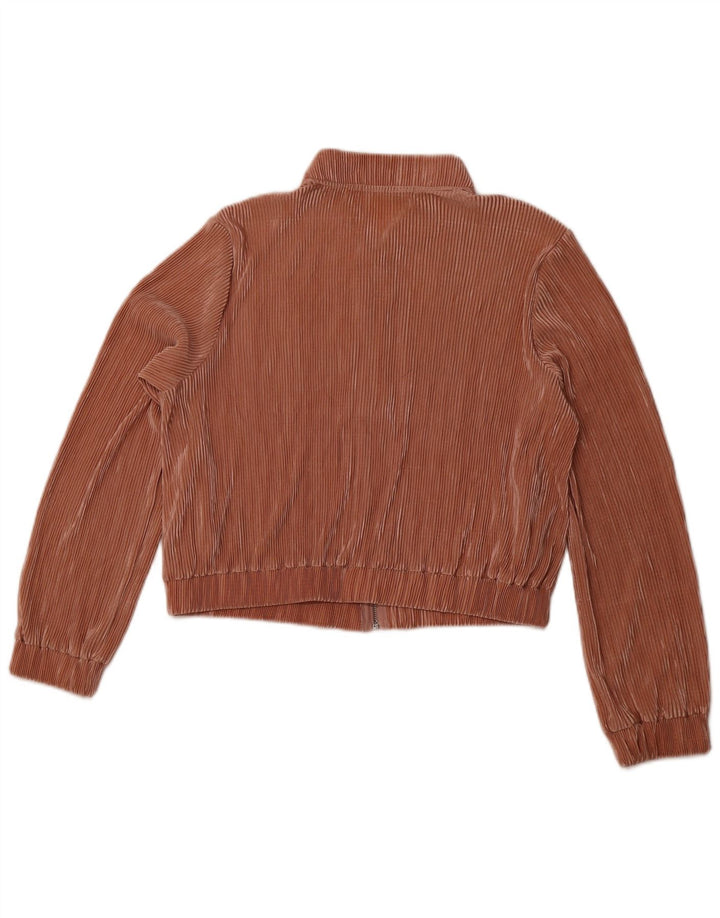 ZARA Γυναικείο Bomber Jacket UK 16 Large Pink Polyester