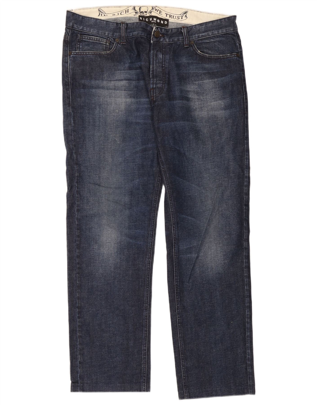 Ανδρικό τζιν Richmond ίσιο W38 L30 Navy Blue