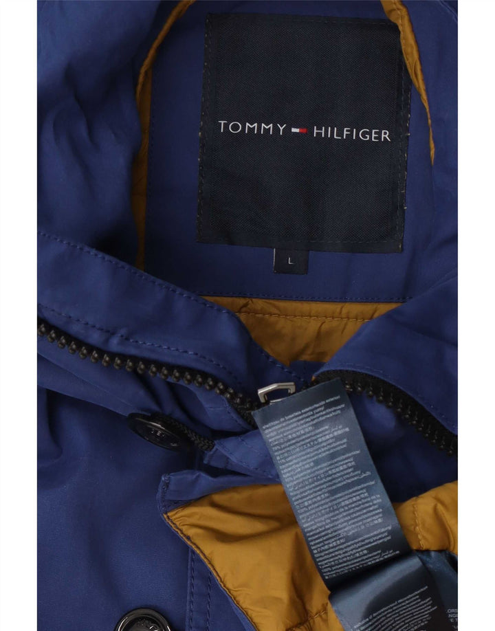 Tommy Hilfiger Ανδρικό μπουφάν Parka με κουκούλα UK 40 Large Blue Polyester