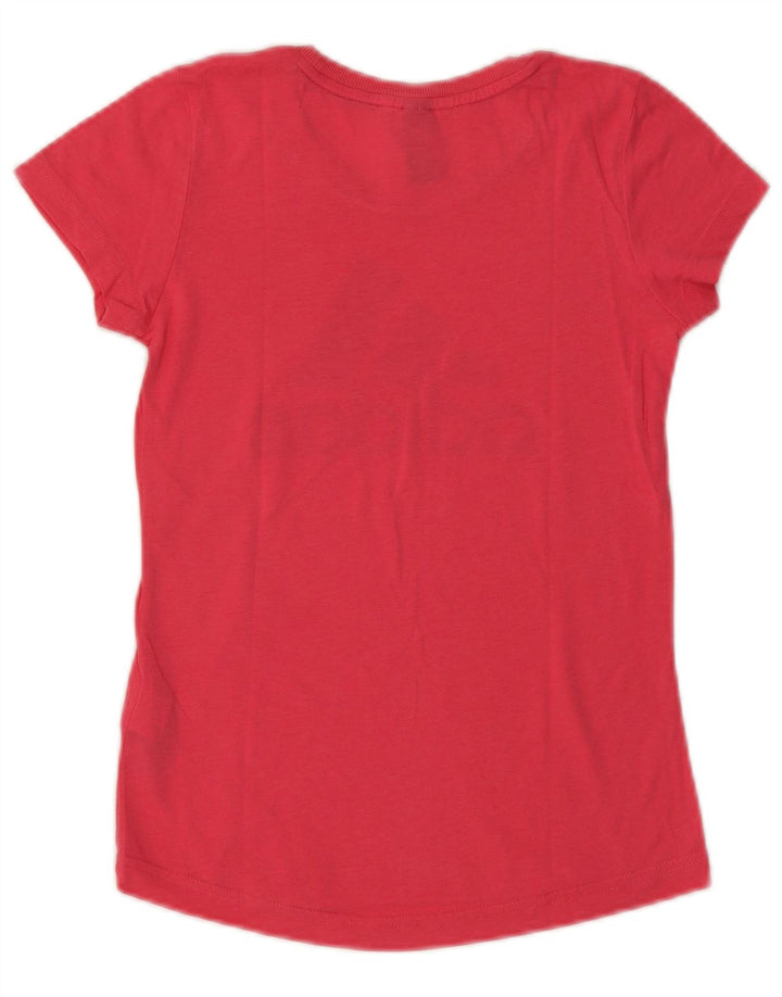 ADIDAS Girls Graphic T-Shirt Top 11-12 Years Pink Polyester Vintage Adidas and Second-Hand Adidas from Messina Hembry 