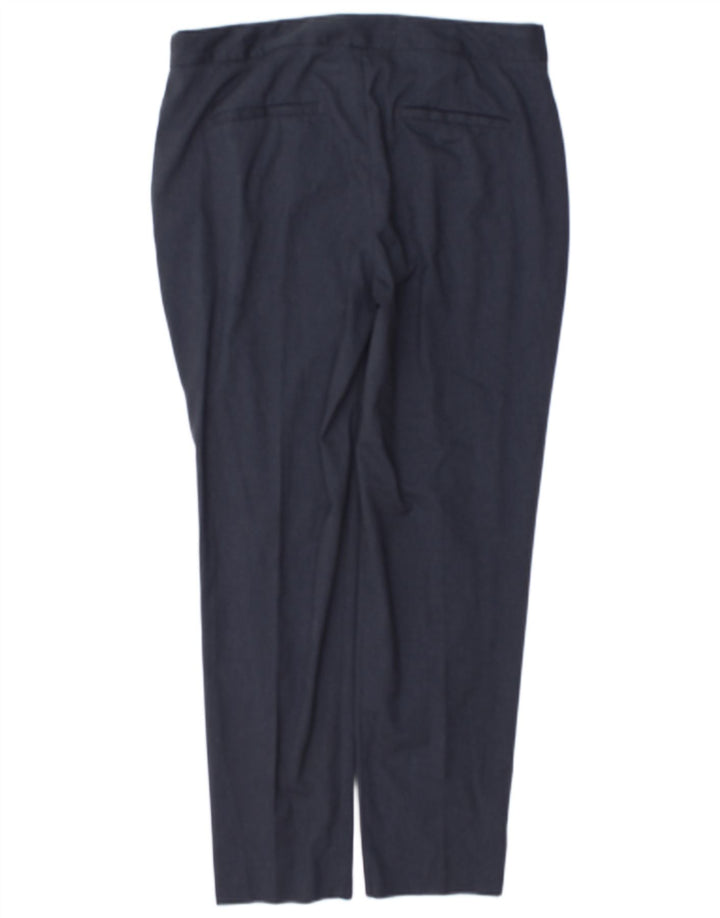 Zara Γυναικείο Slim Suit Παντελόνι EU 38 Small W28 L28 Navy Blue Polyester