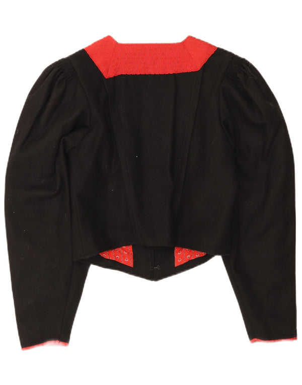 Vintage γυναικείο μπουφάν Bolero Trachten EU 38 Medium Black Colourblock