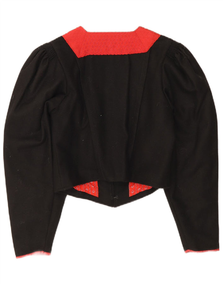 Vintage γυναικείο μπουφάν Bolero Trachten EU 38 Medium Black Colourblock