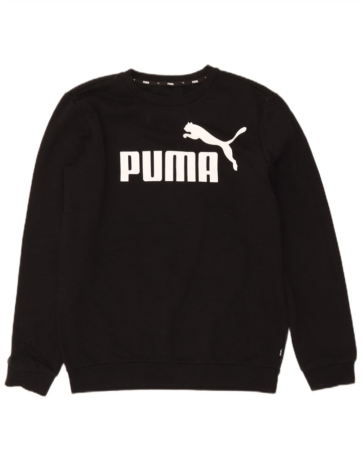 Ανδρικό γραφικό φούτερ Puma Jumper Μικρό μαύρο βαμβακερό