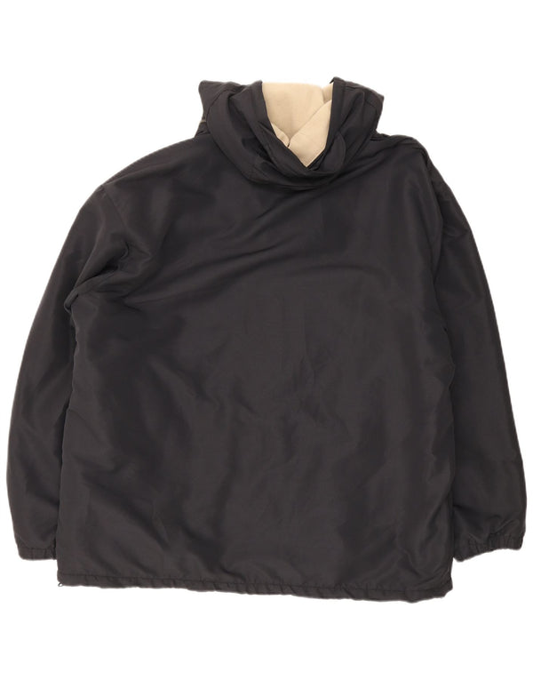Kappa Ανδρική κουκούλα Loose Fit Reversible Jacket UK 40 Large Black Polyester
