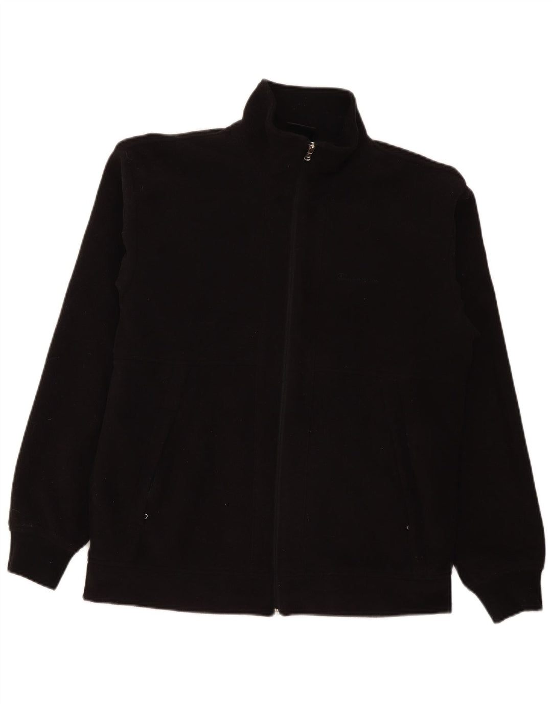 Champion Mens Fleece Jacket UK 40 Large Black Polyester