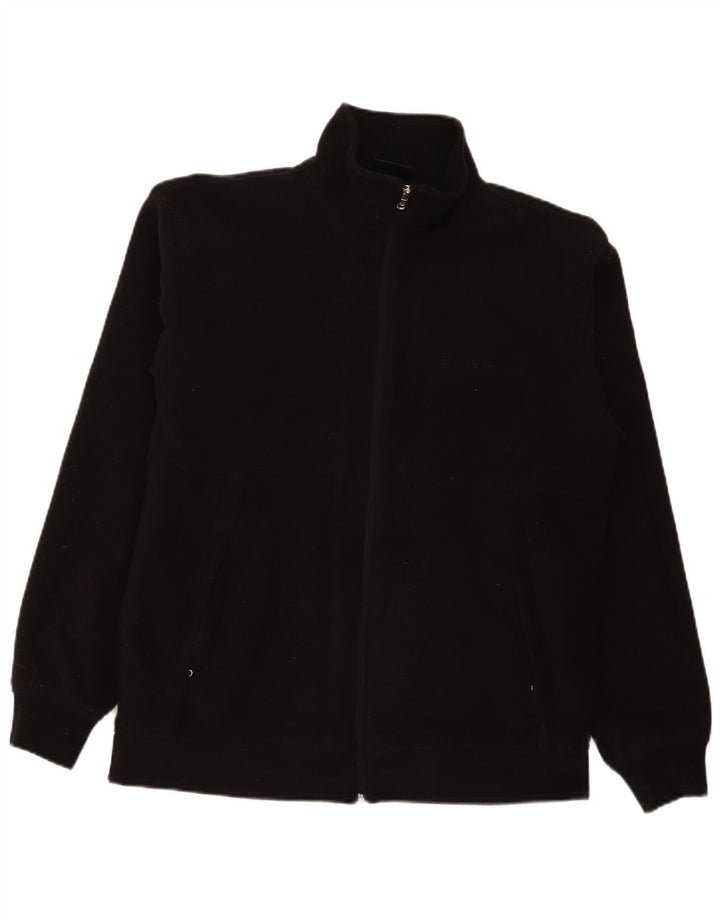 Champion Mens Fleece Jacket UK 40 Large Black Polyester