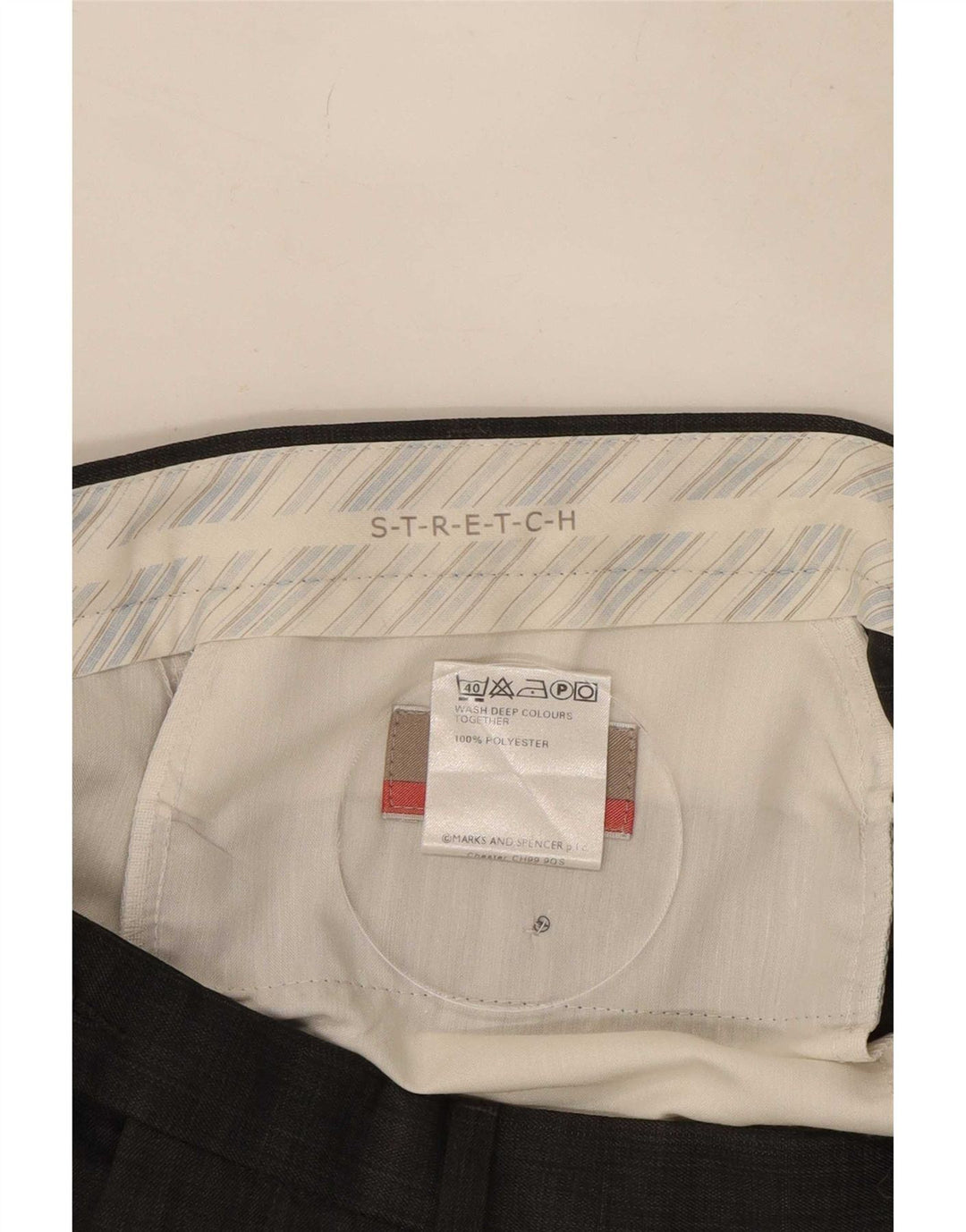 Marks & Spencer Ανδρικό Stretch Κοστούμι Παντελόνι W36 L31 Γκρι Πολυεστέρας