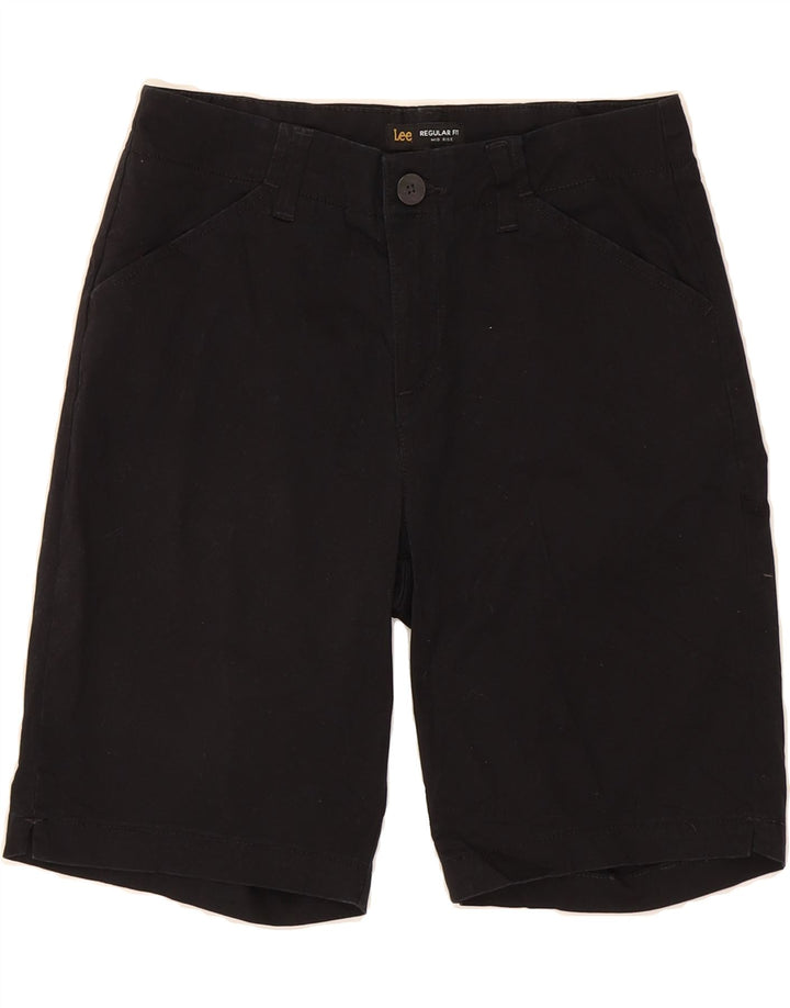 LEE Womens Mid Rise Regular Fit Casual Shorts US 6 Medium W28  Black Vintage Lee and Second-Hand Lee from Messina Hembry 