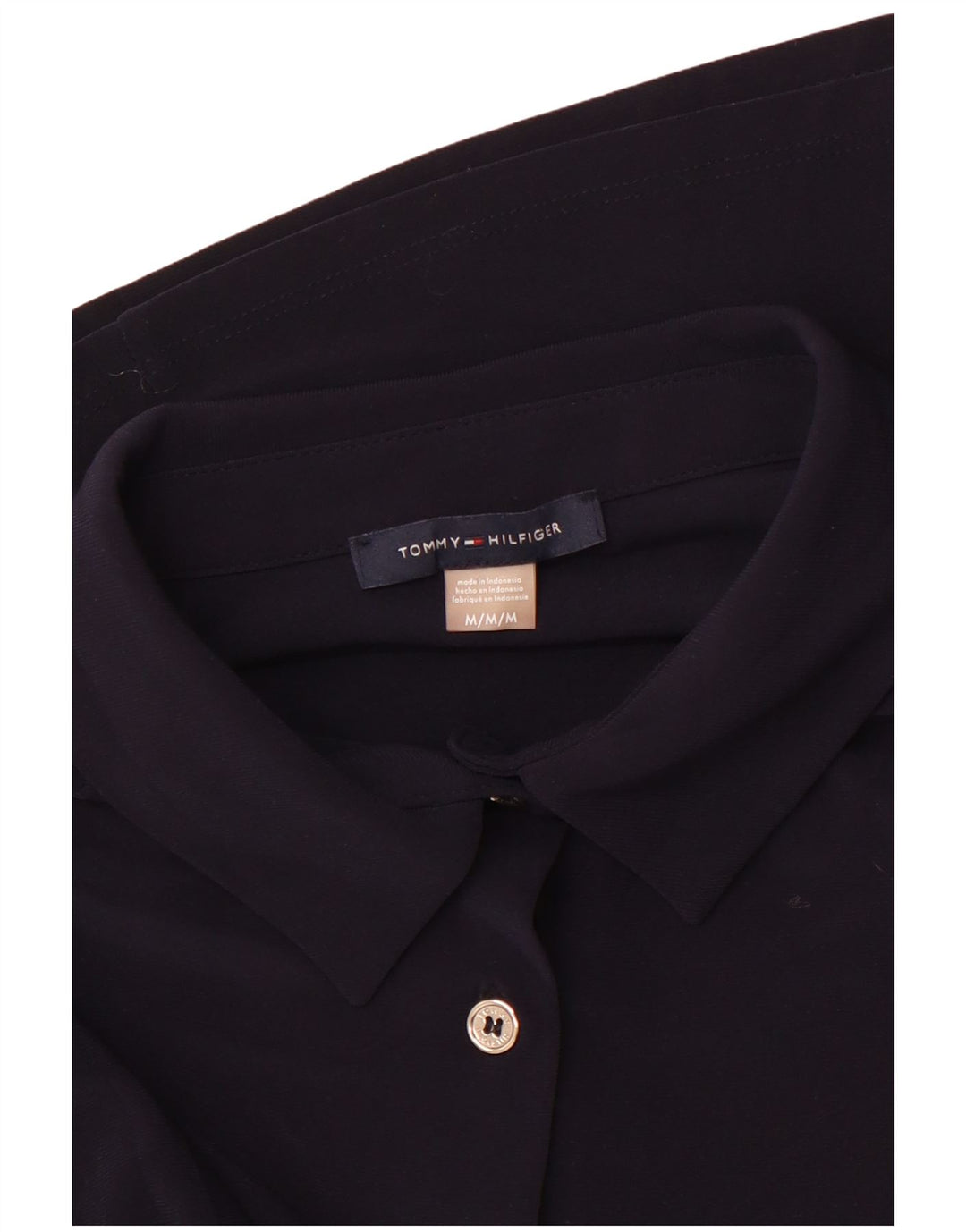 Tommy Hilfiger γυναικείο πουκάμισο UK 12 Medium Navy Blue