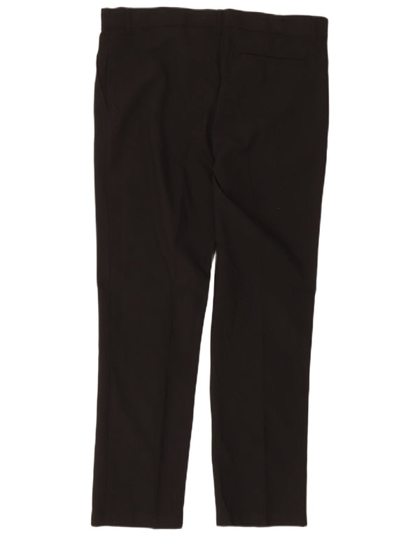 Marks & Spencer Boys ίσιο παντελόνι φόρμας 15-16 ετών W34 L29 μαύρο