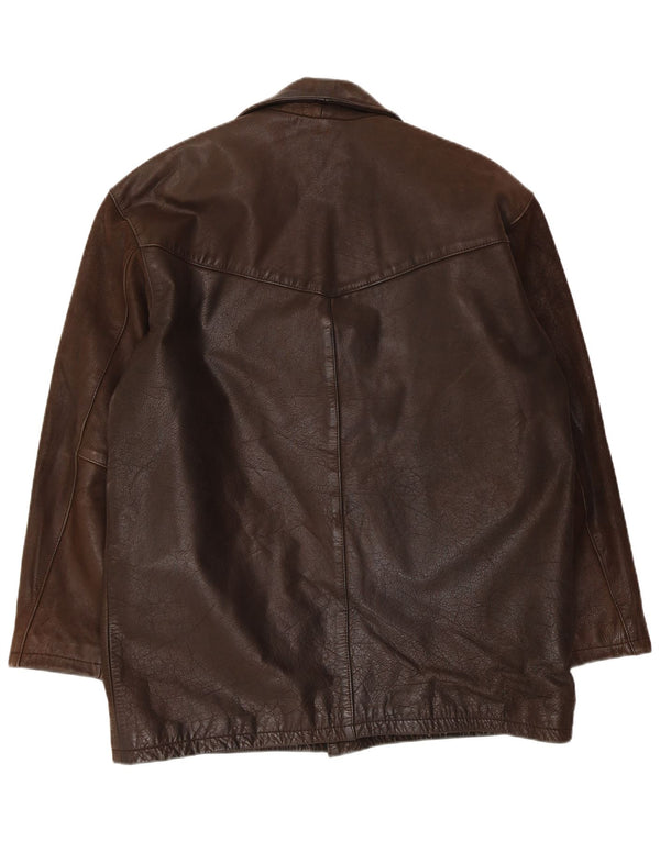 Ανδρικό Δερμάτινο Μπουφάν Pointers UK 40 Large Brown