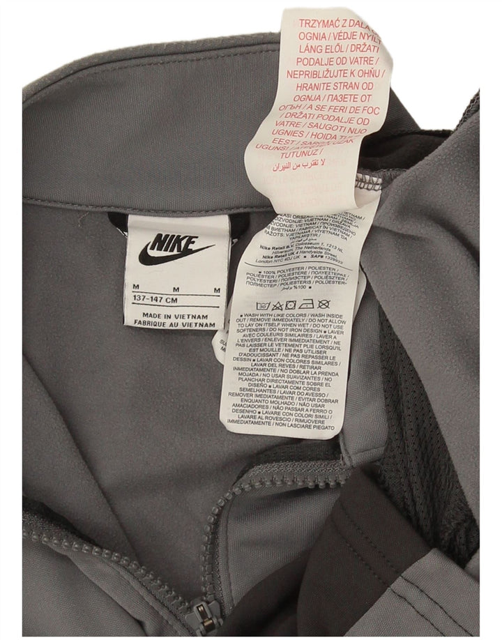 Μπουφάν Nike Boys Graphic αθλητική φόρμα 10-11 ετών μεσαίου γκρι χρώματος