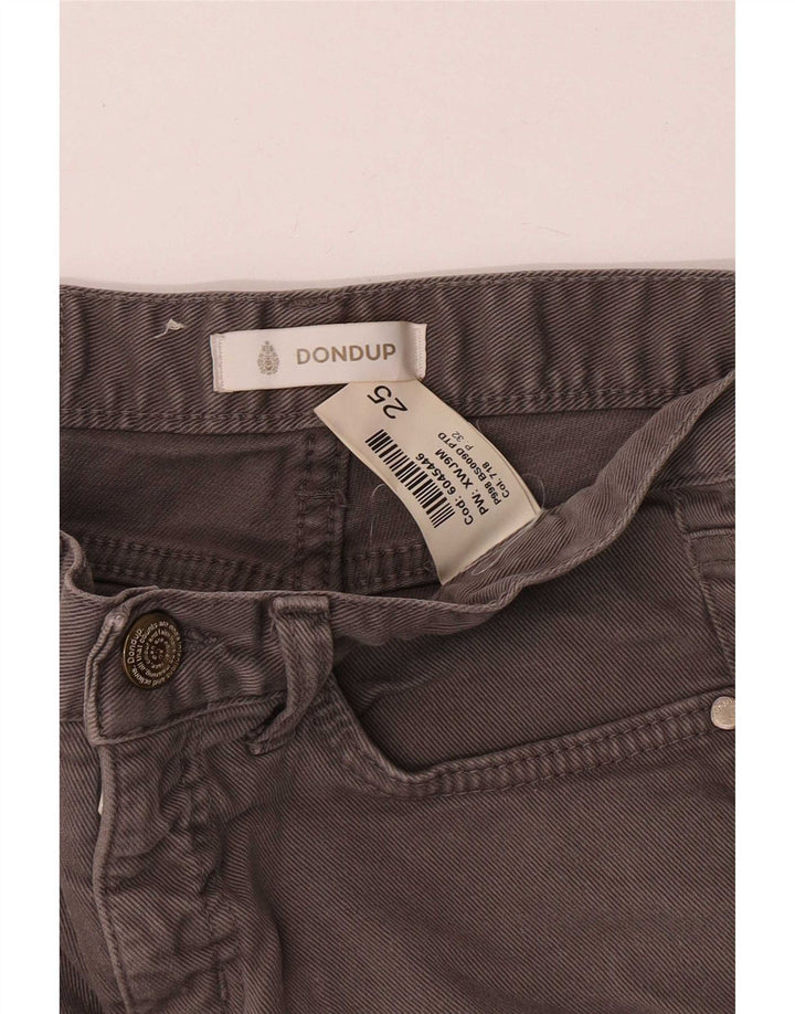 Dondup Γυναικείο Skinny Jeans W25 L29 Γκρι βαμβακερό