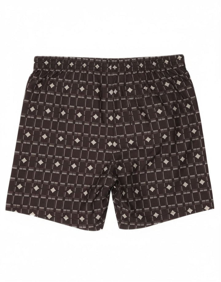 Ανδρικό σορτς κολύμβησης Nike μεγάλο καφέ γεωμετρικό πολυεστέρα