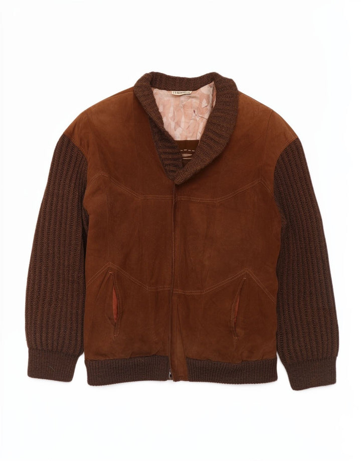 Ανδρικό σουέντ μπουφάν Bizzarro IT 50 Large Brown Colourblock