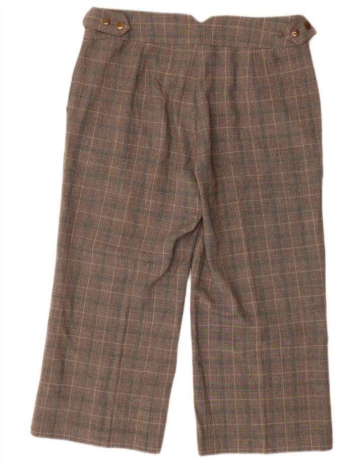 Marks & Spencer Γυναικείο παντελόνι Capri UK 12 Medium W30 L23 Grey Check