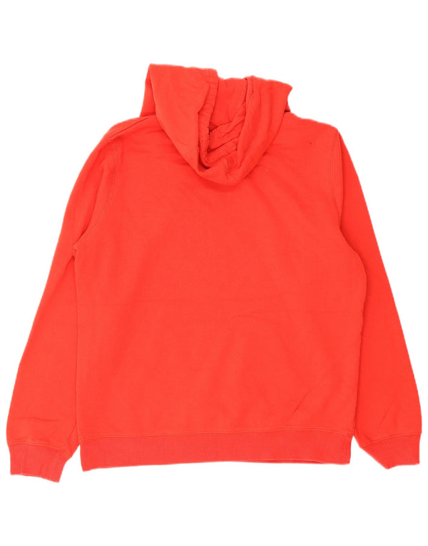 Champion Womens Graphic Hoodie Jumper UK 18 XL Red Cotton