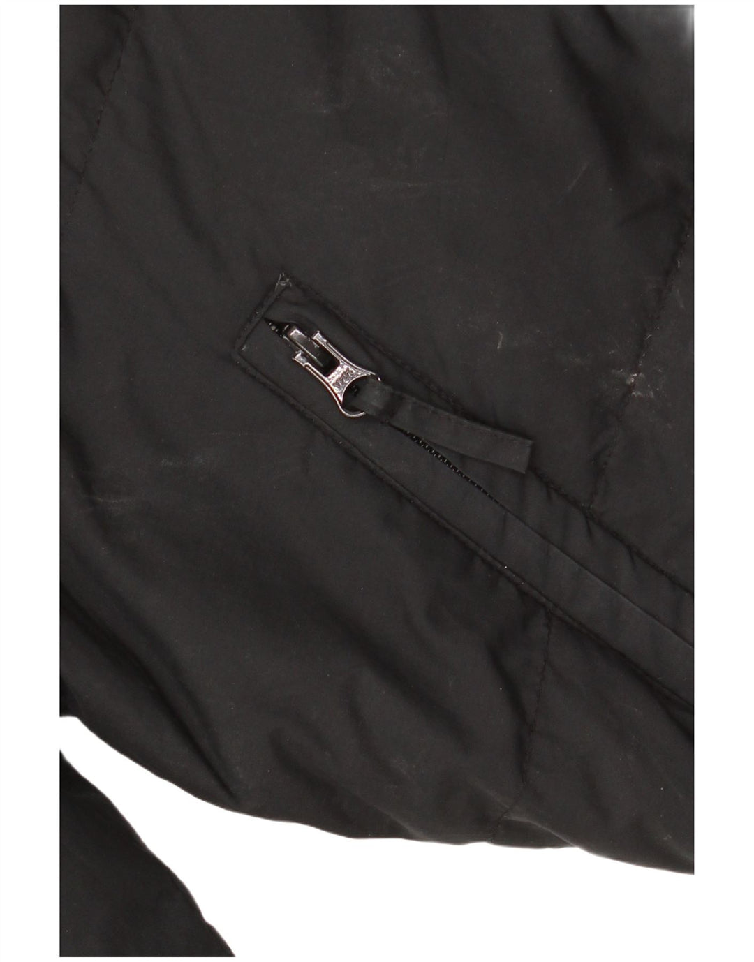 ADIDAS Γυναικείο μπουφάν με κουκούλα μεγάλου μεγέθους UK 10 μικρό μαύρο πολυεστέρα