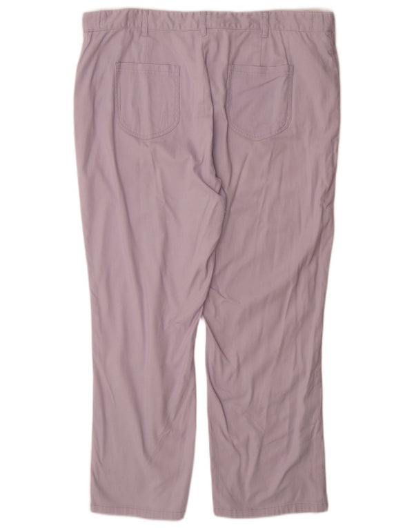 COTTON TRADERS Γυναικείο ίσιο παντελόνι Chino UK 22 3XL W40 L30 Purple