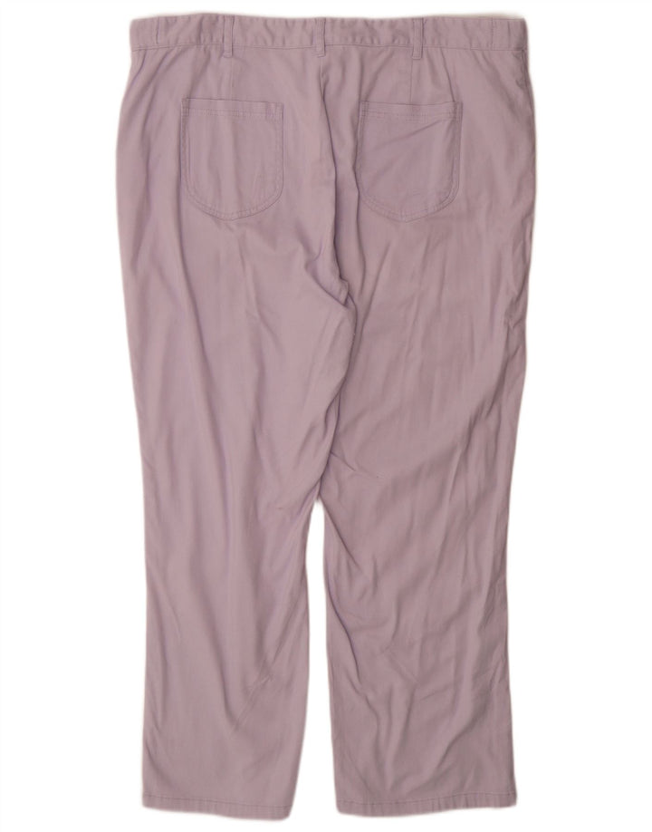 COTTON TRADERS Γυναικείο ίσιο παντελόνι Chino UK 22 3XL W40 L30 Purple