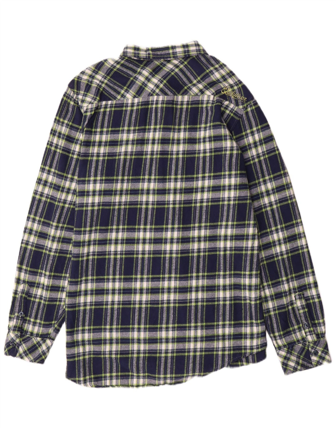 Ανδρικό φανελένιο πουκάμισο QUIKSILVER XL Μπλε μπλέ βαμβακερό