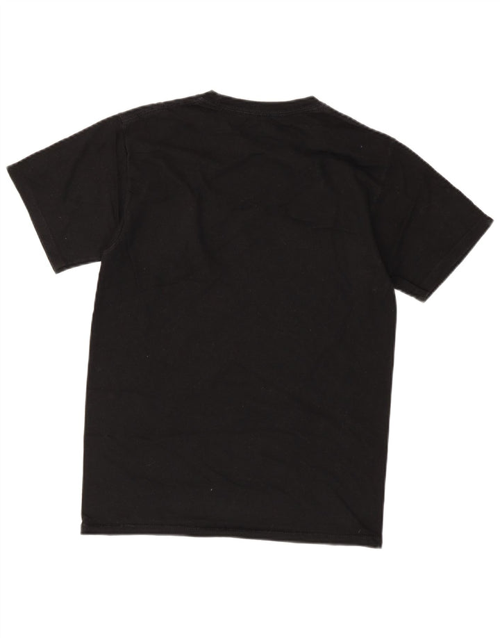 CHAMPION Mens Graphic T-Shirt Top Small Black Cotton