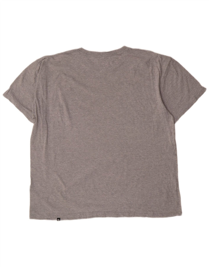 Ανδρικό γραφικό μπλουζάκι Quiksilver Regular Fit Top XL Γκρι βαμβακερό