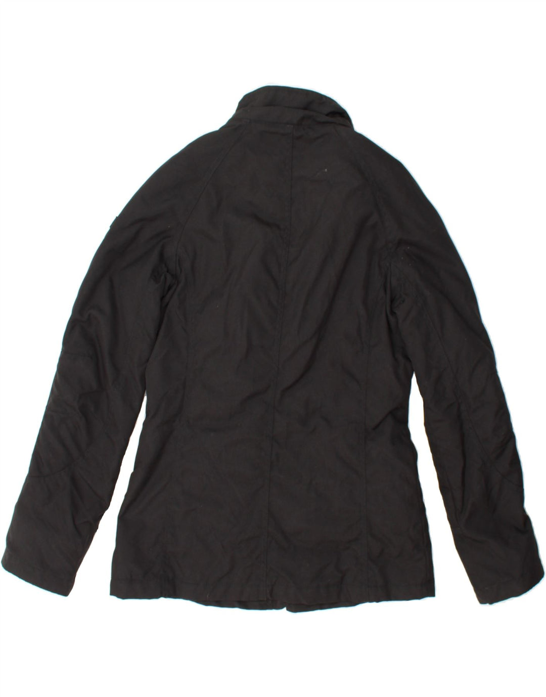 WOOLRICH Womens Windbreaker Jacket UK 10 Small Black Nylon Vintage Woolrich and Second-Hand Woolrich from Messina Hembry 