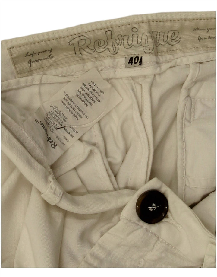 Refrigue Γυναικείο Σορτς Chino EU 40 Medium W30 Μπεζ βαμβακερό