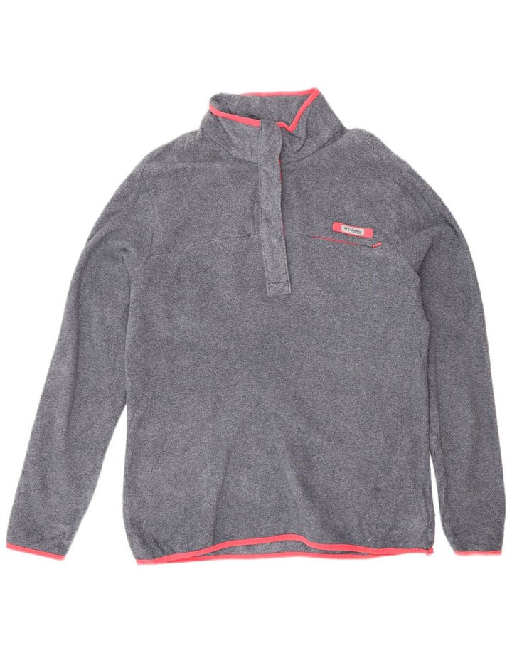 Columbia γυναικείο φλις άλμα με λαιμό με κουμπιά UK 18 XL Grey Polyester