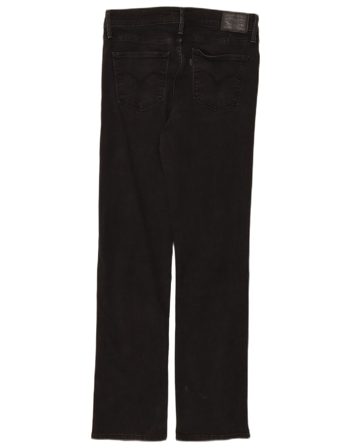 Levi's Womens 314 Shaping Straight Jeans W29 L30 Μαύρο βαμβακερό