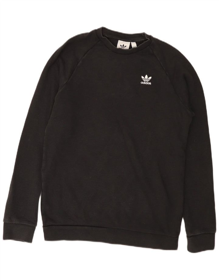 Ανδρικό φούτερ Adidas Jumper Μικρό μαύρο βαμβακερό