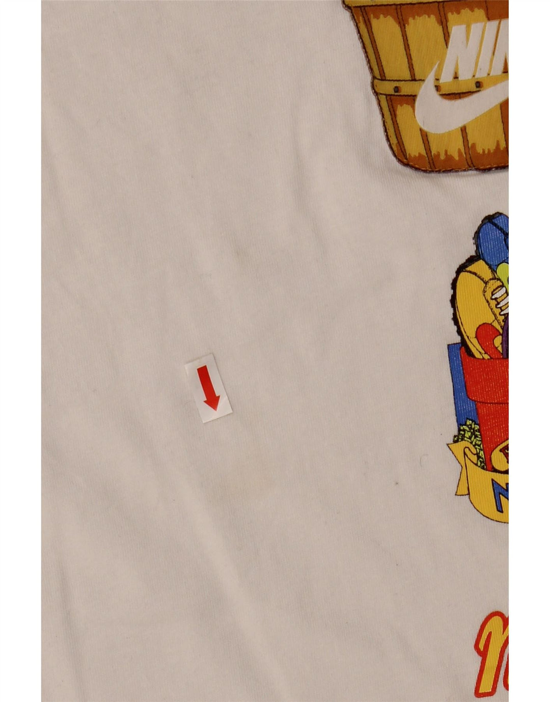 Ανδρικό γραφικό μπλουζάκι Nike, μικρό λευκό βαμβακερό