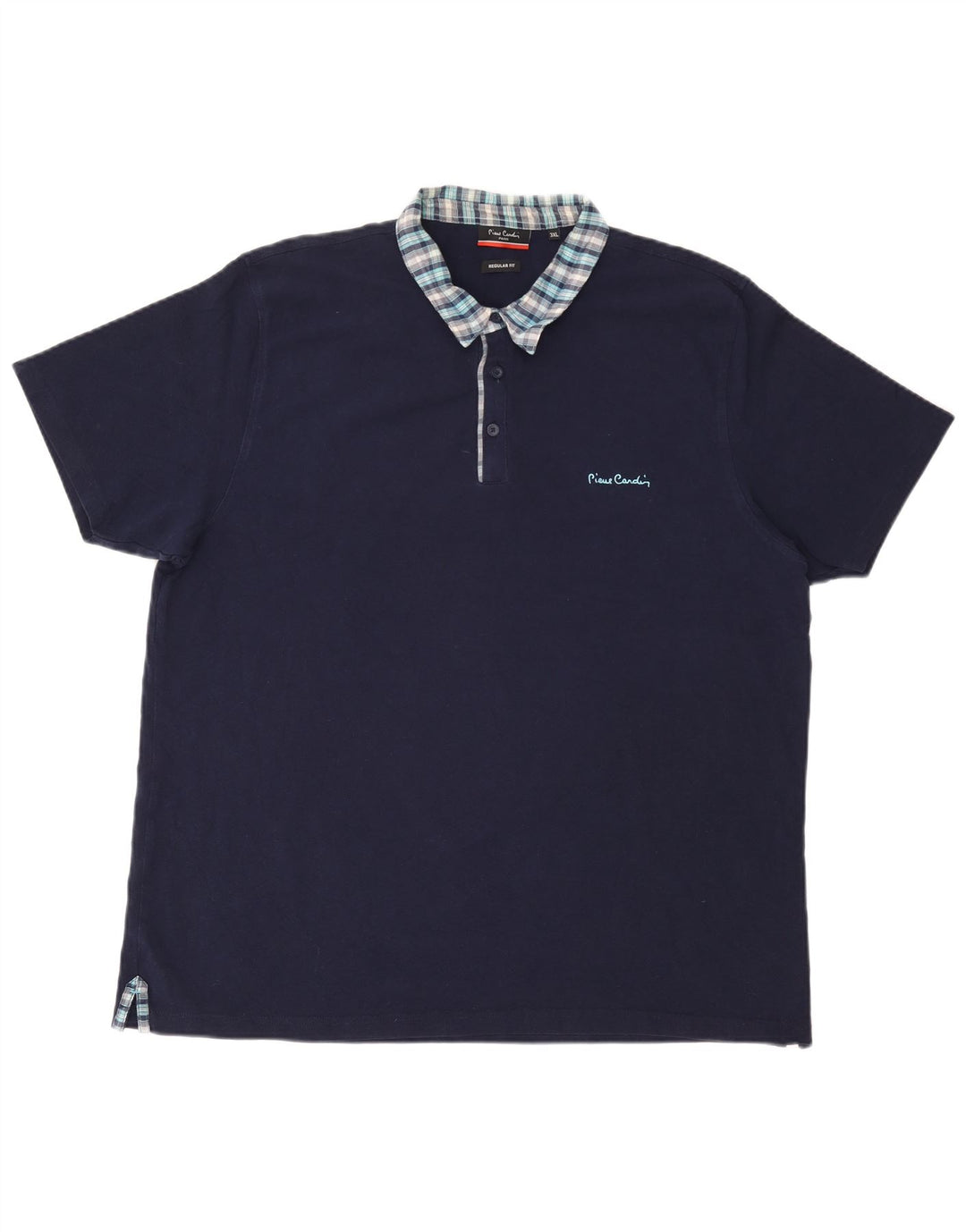 PIERRE CARDIN Ανδρικό μπλουζάκι πόλο Paris κανονική εφαρμογή 3XL Navy Blue βαμβακερό