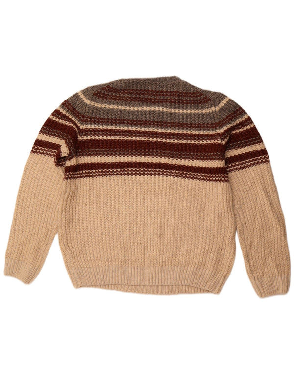 Marks & Spencer Ανδρικό πουλόβερ με λαιμόκοψη μεγάλο ακρυλικό μπορντό