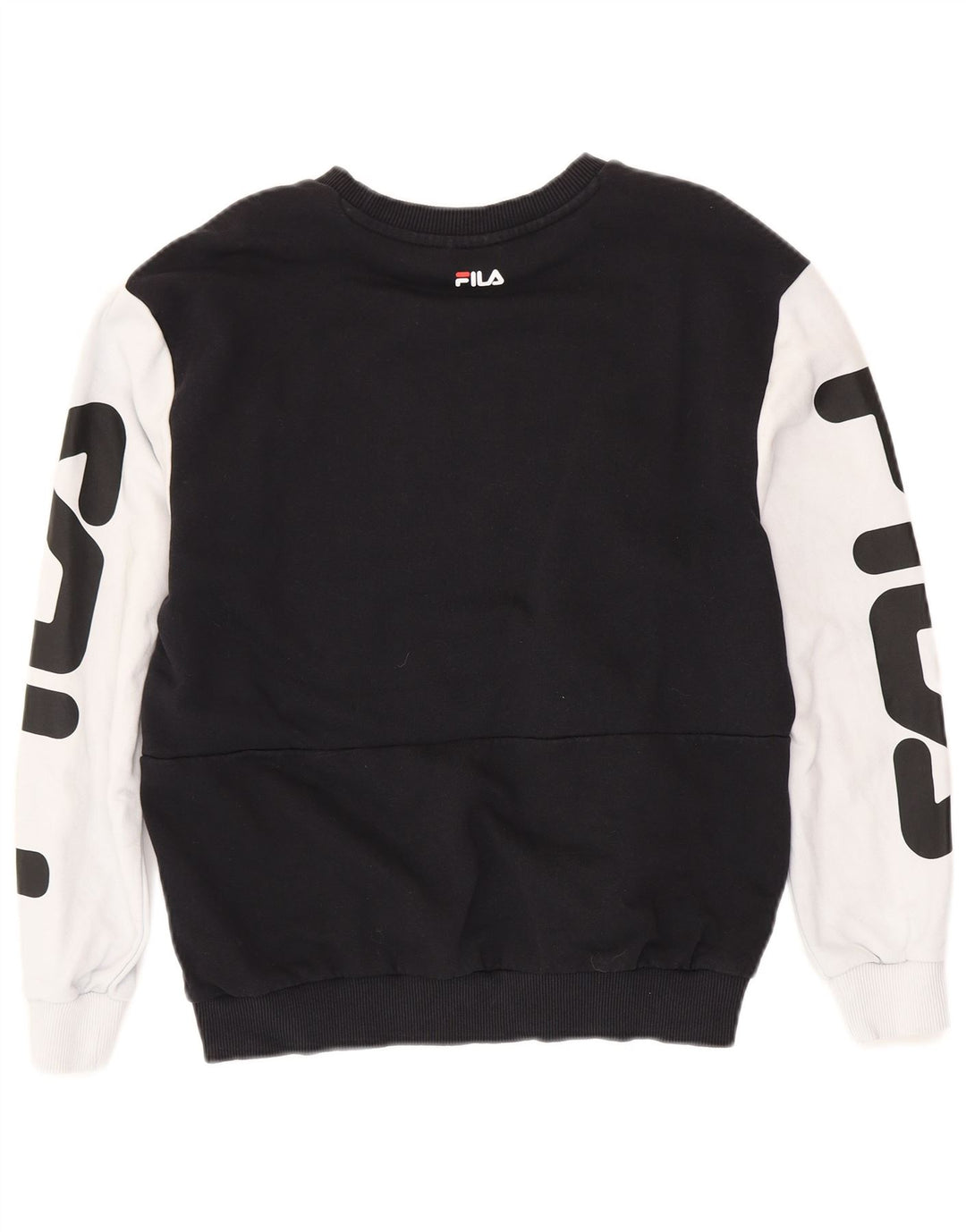 Γυναικείο γραφικό φούτερ FILA Jumper UK 14 Medium Black Colourblock