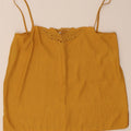 Vintage Womens Cami Top IT 42 Medium Yellow