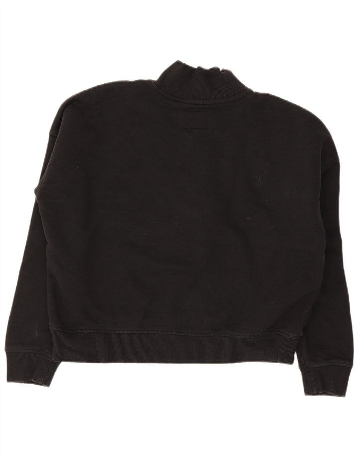 Jack Wills Γυναικείο Γραφικό Φούτερ Jumper UK 12 Medium Black