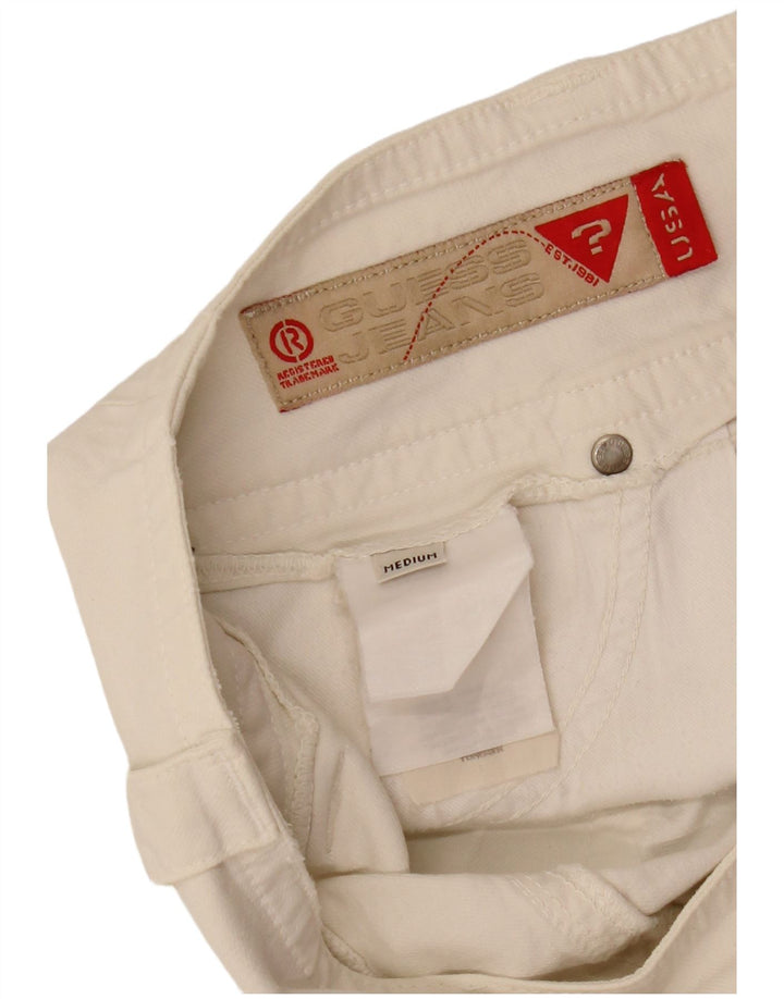 Guess Γυναικεία Τζιν Μίνι Φούστα Μεσαία W32 Λευκή