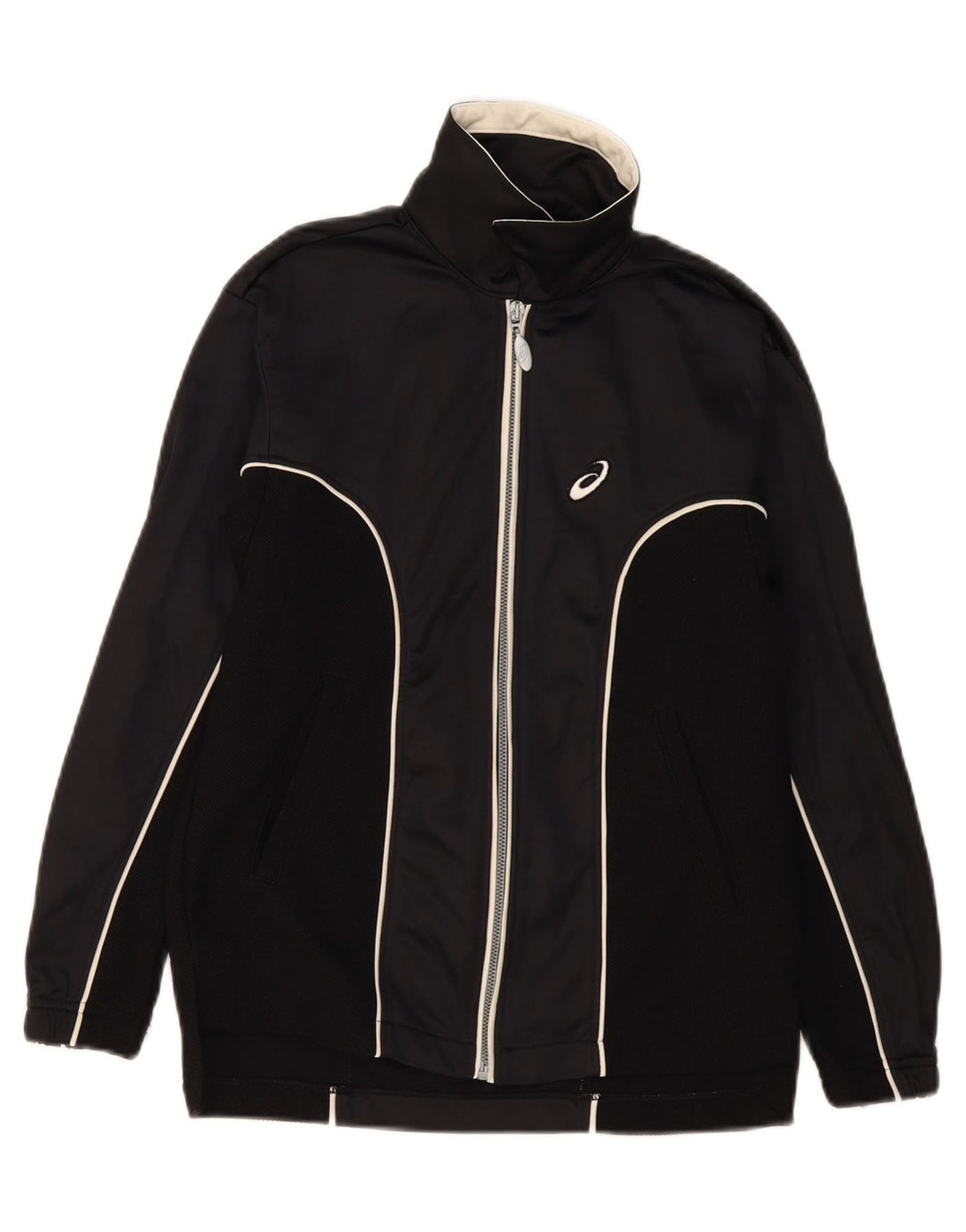 Γυναικεία αθλητική φόρμα Asics Top Jacket UK 10 Small Black